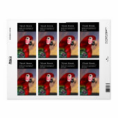 HYPER PARROTS/RODE ARA ETIKET (Full Sheet)