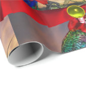 HYPER PARROTS/RODE ARA MET KUNSTSTOF CADEAUPAPIER (Rol Hoek)