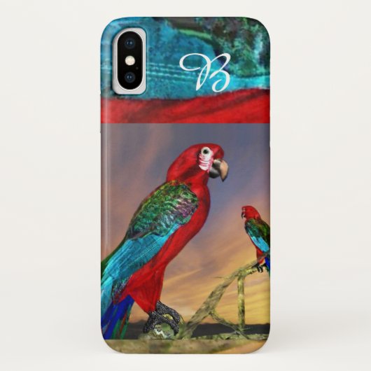 HYPER PARROTS/RODE ARA-MONOGRAM Case-Mate iPhone CASE (Achterkant)
