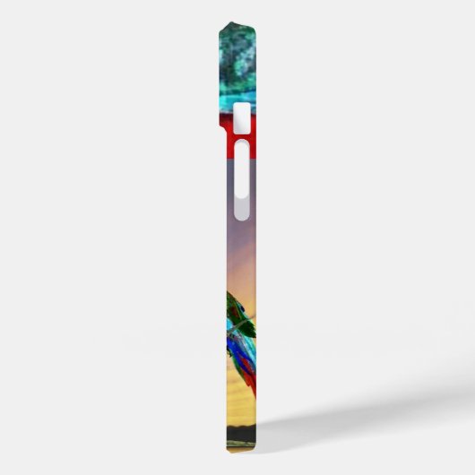 HYPER PARROTS/RODE ARA-MONOGRAM Case-Mate iPhone CASE (Achterkant / Links)