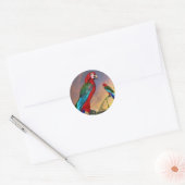 HYPER PARROTS/RODE ARA RONDE STICKER (Envelop)