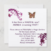 HYPER PARROTS/Second Birthday Party, Champagne Kaart (Achterkant)