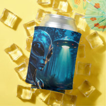 Hyper Realistic Alien en UFO in het bos