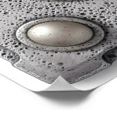 Hyper-Realistic Pitted Cast Iron Texture Template Poster (Hoek)