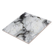 Hyper-Realistisch Marmeren effect met Goud & Zwart Tegeltje (Zijkant)