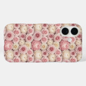 Hyper-Realistische 3D-pastelroos & pioenroos Case-Mate iPhone Case (Achterkant (horizontaal))