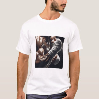 Hyper-Realistische Bodybuilder Bokshanden Omzwacht T-shirt