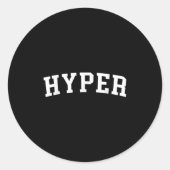 Hyper ronde sticker (Voorkant)