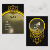 HYPER VALENTIJN AGATE MONOGRAM geel grijs zwart Visitekaartje (Voorkant / Achterkant)