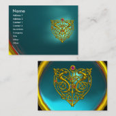 HYPER VALENTIJN AQUAMARINE ,blue Visitekaartje (Voorkant / Achterkant)