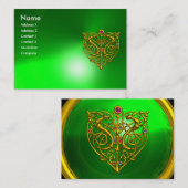 HYPER VALENTIJN EMERALD, groen Visitekaartje (Voorkant / Achterkant)