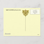 HYPER VALENTIJN / Gold Celtic Heart Feestdagenkaart (Achterkant)