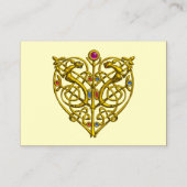 HYPER VALENTIJN/GOLD CELTIC KNOT HEART Crème Visitekaartje (Achterkant)