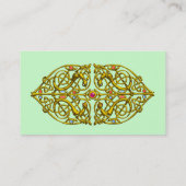 HYPER VALENTIJN, GOLD CELTIC KNOT HEART JEWEL Gree Visitekaartje (Achterkant)