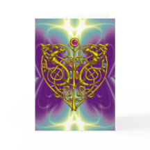HYPER VALENTIJN/Gold Celtic Knot Heart met Pareltj