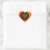 HYPER VALENTIJN/GOLD HEART MET CELTISCHE KNOT HEAR HART STICKER (Tas)