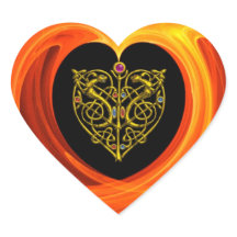 HYPER VALENTIJN/GOLD HEART MET CELTISCHE KNOT HEAR
