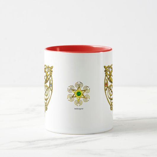 HYPER VALENTIJN, GOUDE CELTISCHE KENNIS HEART Whit Mok (Midden)