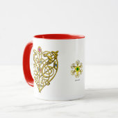 HYPER VALENTIJN, GOUDE CELTISCHE KENNIS HEART Whit Mok (Voorkant links)