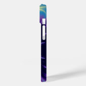 HYPER VALENTIJN MONOGRAM/GOLD HEART IN PAARSE BLAU Case-Mate iPhone CASE (Achterkant / Links)