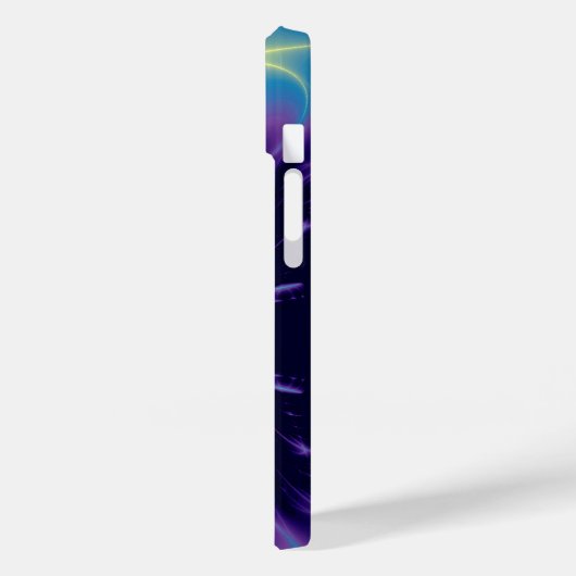 HYPER VALENTIJN MONOGRAM/GOLD HEART IN PAARSE BLAU Case-Mate iPhone CASE (Achterkant / Links)