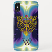 HYPER VALENTIJN MONOGRAM Pink Fuchsia Paars Case-Mate iPhone Case (Achterkant)