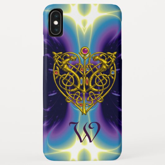 HYPER VALENTIJN MONOGRAM Pink Fuchsia Paars Case-Mate iPhone Case (Achterkant)