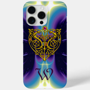 HYPER VALENTIJN MONOGRAM Pink Fuchsia Paars iPhone 15 Pro Max Hoesje