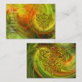 HYPER VALENTIJN, oranje rood geel Visitekaartje (Voorkant / Achterkant)