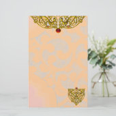 HYPER VALENTIJN, roze Briefpapier (Staand voorkant)