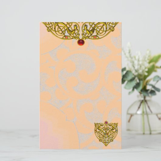 HYPER VALENTIJN, roze Briefpapier (Staand voorkant)