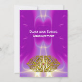 HYPER VALENTIJN roze paars Kaart (Achterkant)