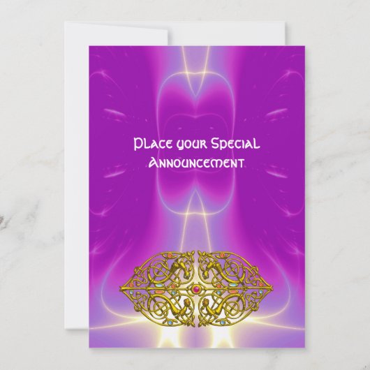 HYPER VALENTIJN roze paars Kaart (Achterkant)