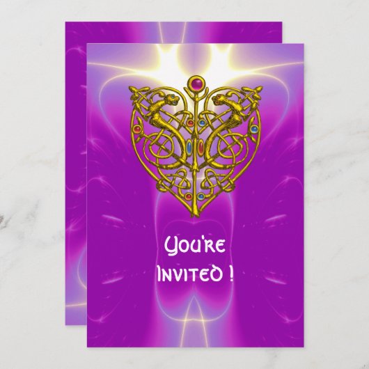 HYPER VALENTIJN roze paars Kaart (Voorkant / Achterkant)