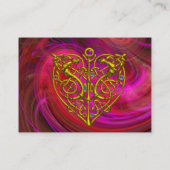 HYPER VALENTIJN, roze paars rood geel Visitekaartje (Achterkant)