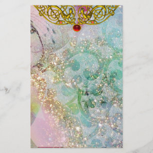 HYPER VALENTIJN / RUBY GOLD CELTIC HEART, blauw Briefpapier