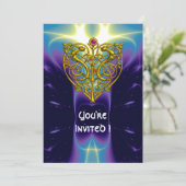 HYPER VALENTINE blauw paars Kaart (Staand voorkant)