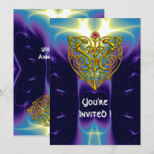 HYPER VALENTINE blauw paars Kaart (Voorkant / Achterkant)