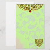 HYPER VALENTINE , groen Briefpapier (Voorkant / Achterkant)