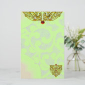 HYPER VALENTINE , groen Briefpapier (Staand voorkant)
