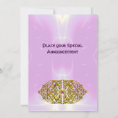 HYPER VALENTINE licht roze paars Kaart (Achterkant)