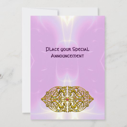 HYPER VALENTINE licht roze paars Kaart (Achterkant)