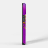 HYPER VALENTINE MONOGRAM Roze Fuchsia Paars iPhone Hoesje (Rechterkant)