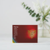 HYPER VALENTINE ROBIJN ,rood Visitekaartje (Staand voorkant)