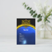 HYPER VALENTINE SAPPHIERE MONOGRAM  geel blauw Visitekaartje (Staand voorkant)