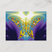 HYPER VLINDER LICHTE GOLVEN, Roze, Paarse, Violet Visitekaartje (Achterkant)