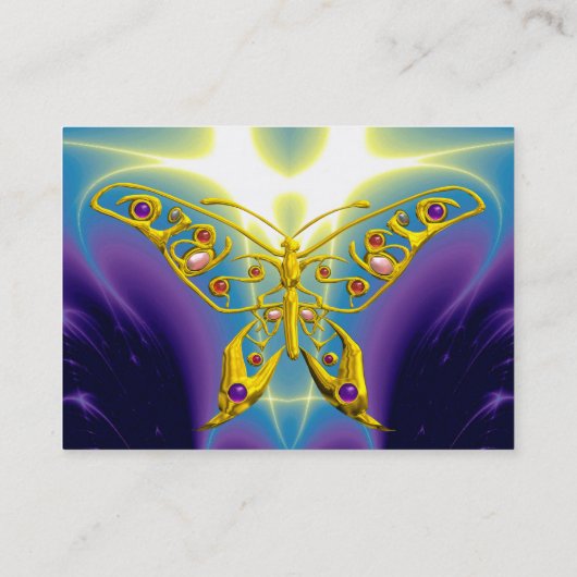 HYPER VLINDER LICHTE GOLVEN, Roze, Paarse, Violet Visitekaartje (Achterkant)