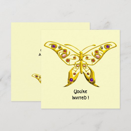 HYPER VLINDER, wit Kaart (Voorkant / Achterkant)