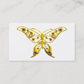 HYPER VLINDERJUWEEL ,KLEURRIJKE EDELSTENEN Wit Visitekaartje (Achterkant)