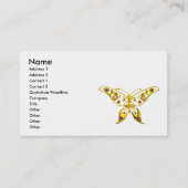 HYPER VLINDERJUWEEL ,KLEURRIJKE EDELSTENEN Wit Visitekaartje (Voorkant)